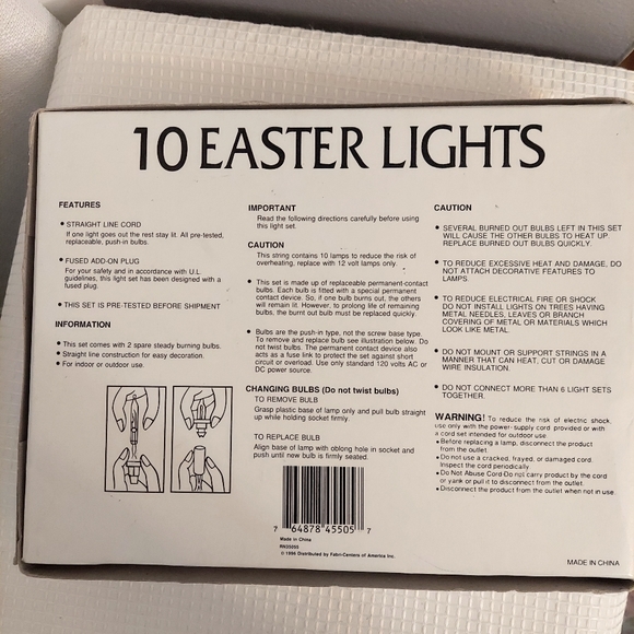 Vtg Easter Carrot String Light 10 Plastic Vegetables Cottontale Collection - Picture 6 of 6